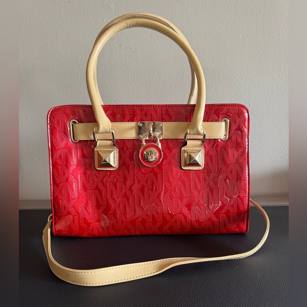 NX Women’s Tote Red Shoulder Bag Elegant Vibrant Red